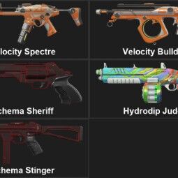 EU 【10 SKINS】  Velocity Phantom | Velocity Spectre | Velocity Bulldog | Hydrodip Guardian | Hydrodip Bucky | Schema Sheriff 1